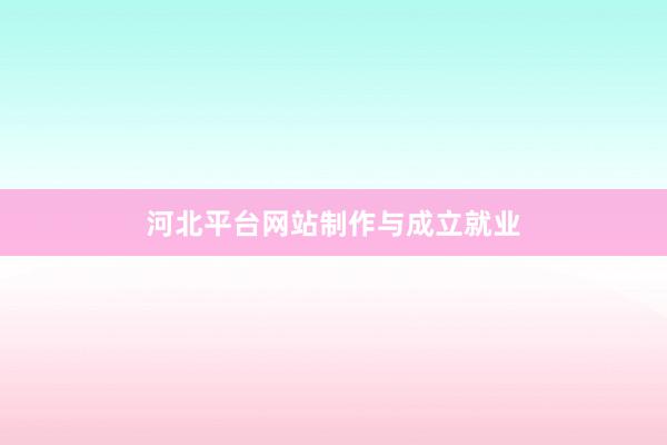 河北平台网站制作与成立就业