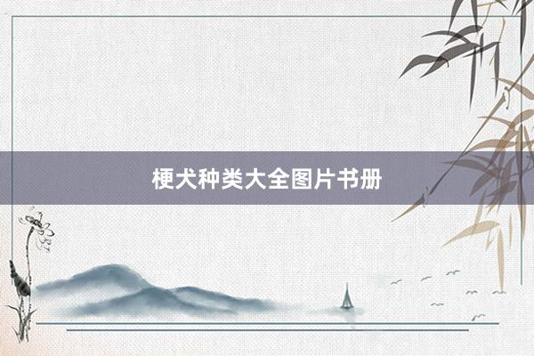 梗犬种类大全图片书册
